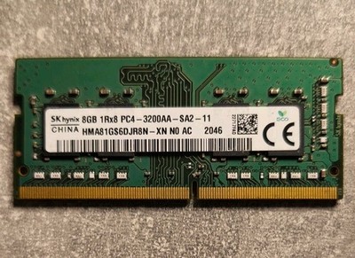   Micron 8GB  DDR4 1Rx8 PC4-3200AA-SA2 HMA81GS6DJR8N-XN SO-DIMM Laptop /miniPC 