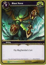 Light Play WoW TCG Blast Nova Magtheridons Lair World of Warcraft