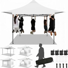 Carpa con dosel emergente 13x13 con paredes laterales impermeable carpa comercial jardín patio
