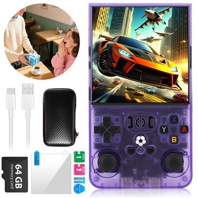 R36MAX Handheld Game Console Konsole-18000 Spiele 64G Handheld Game IPS HD