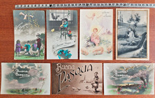 BUONA PASQUA Lotto 7 Cartoline Formato Piccolo VG e Non 1919/1960