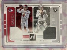 2016 Donruss - Changing Stripes Dual Jerseys Derek Carr #6 (MEM)