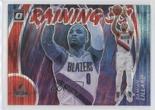 2020-21 Panini Donruss Optic Raining 3s Red Pulsar Prizm Damian Lillard #7 0z6a