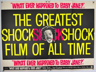 What Ever Happened to Baby Jane 1963 Original British Quad Movie Poster 40''x30''