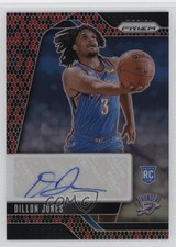 2024-25 Panini Prizm Rookie Signatures Snakeskin 9/15 Dillon Jones Auto 1o2