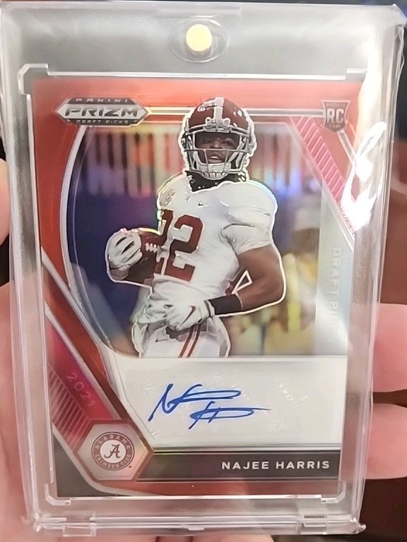 Najee Harris Panini Prizm Draft Picks Draft Picks Autographs #NJH Silver
