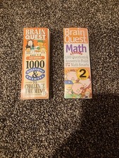 BRAIN QUEST 2nd grade Age 7-8 2 Decks 1000 Questions  Answers/ Math Challenges