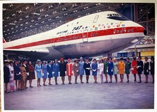 AVIATION Postcard - 747 BOEING MODEL - Rollou...