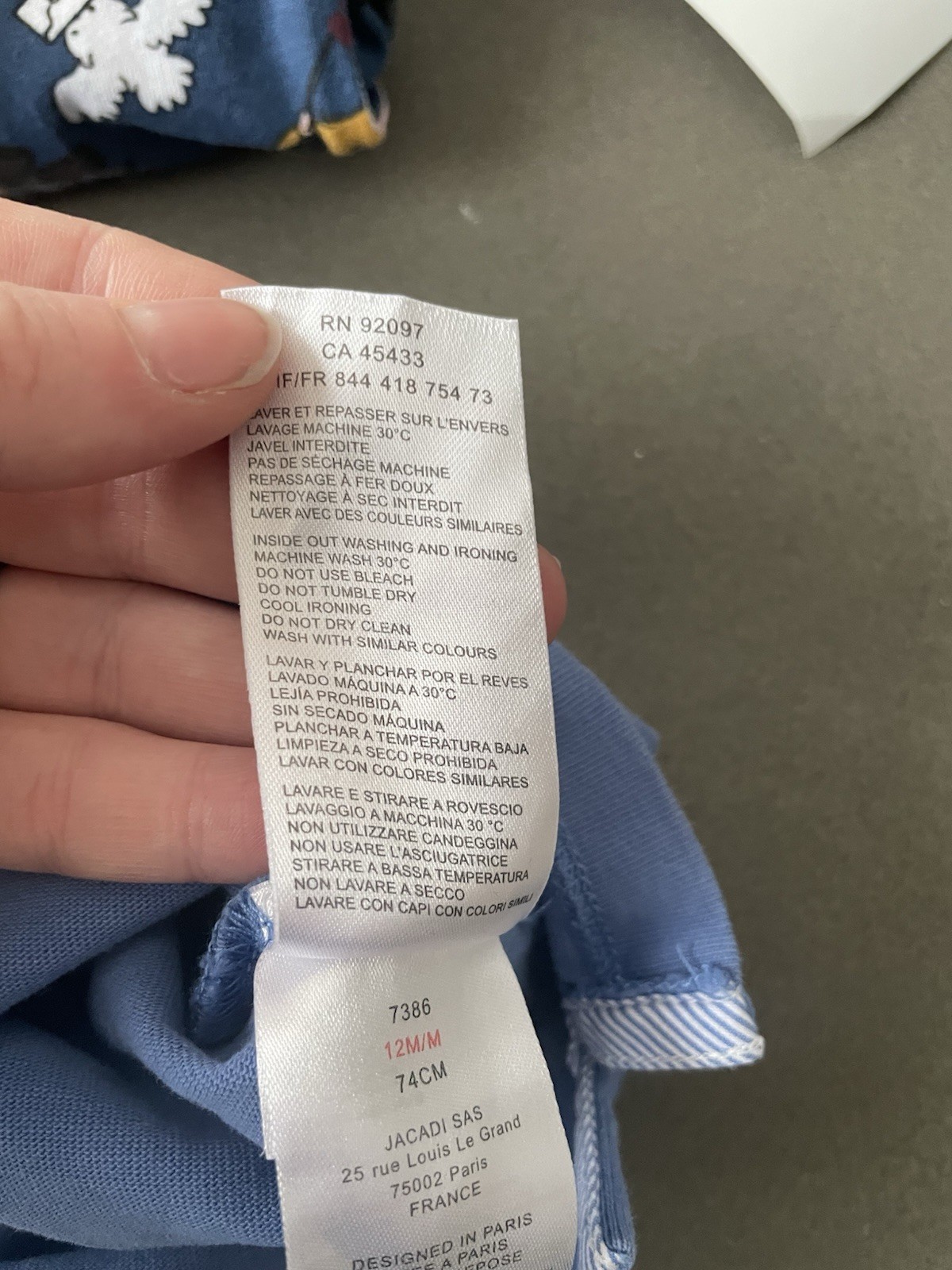 Rare Jacadi Paris Collector’s Baby Polo - Size 12M (vintage) image 4