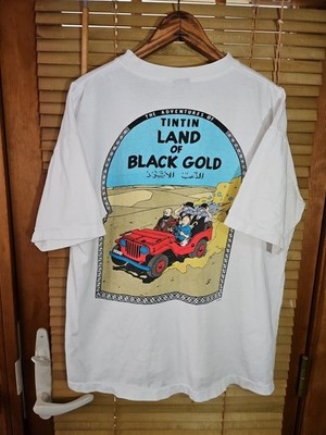 Vintage 90s Tin Tin Single Stitch Cartoon Character Art Tee T