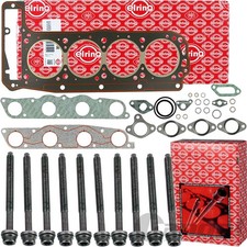 ELRING ZYLINDERKOPFDICHTUNG-SATZ + SCHRAUBEN f&uuml;r 2.3 MERCEDES 190 W201 W124