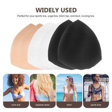6 Pairs Sports Replacement Swimwear Breathable Bikini Bra Cups Pads Bra Inserts