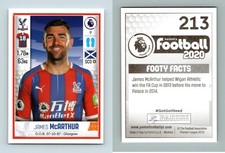 James McArthur - Crystal Palace #213 Football 2020 Premier League Panini Sticker