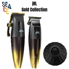 JRL Professional Combo Set Clipper Trimmer with Charging Dock Gold Edition
