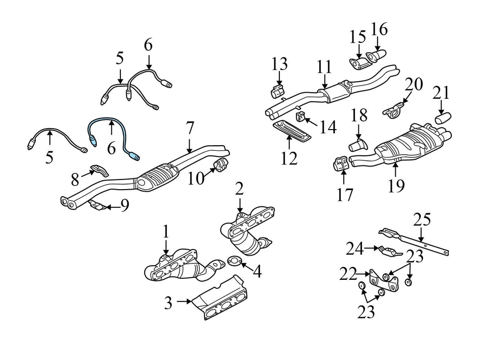 BMW 330XI 2001-2005 - O2 / Sensor de oxígeno 1433940 Foto 3 de 4