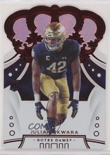 2020 Panini Chronicles Draft Picks Crown Royale Mirror Red Julian Okwara #15 fz4