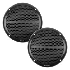 Enrock 6.5 90 Watt Peak Power Marine 2-Way Full Range Speakers Black, Pair