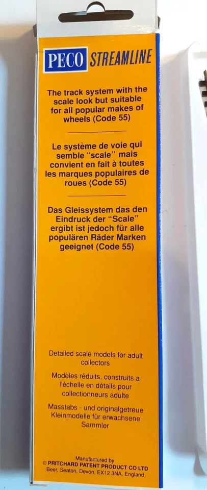 PECO STREAMLINE N GAUGE - SL-E396F MEDIUM RADIUS LEFT HAND POINT - Image 3 of 4