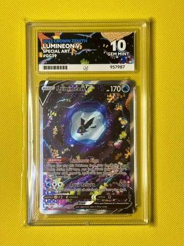 Lumineon V GG39/GG70 ACE 10 Gem Mint PERFECT SUB GRADES - Pokemon - Crown Zenith