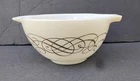 Vintage 1958 Pyrex Golden Scroll 441 Cinderella Dip Bowl 1.5pt