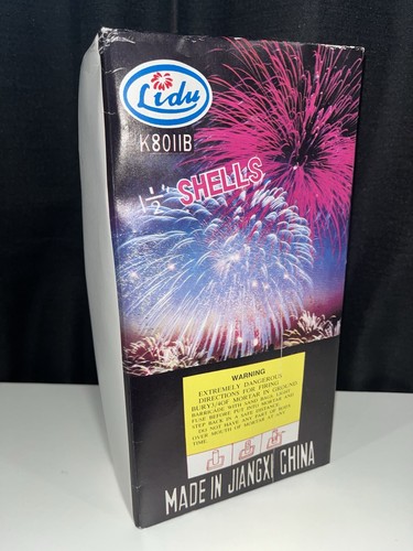 Empty Lidu Firework Label Box Very Rare