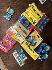 Lot Of Sylvania Blue Dot Flashcubes GE Magicubes 28 Super Cubes 112 Flashes