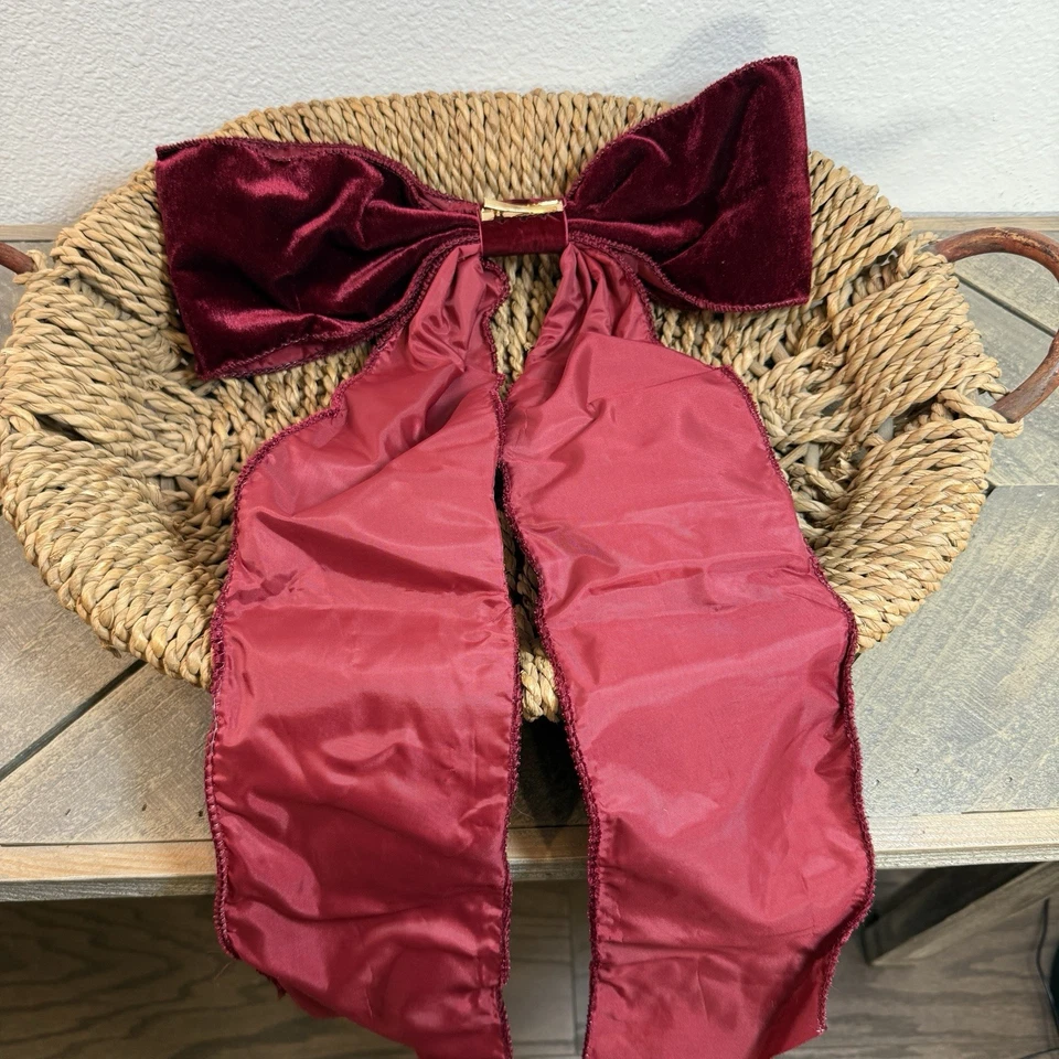 JUEGO DE 7 ARCOS CLIP TERCIOPELO ROJO GRANERO CERÁMICA ~ VACACIONES NAVIDAD Foto 2 de 4