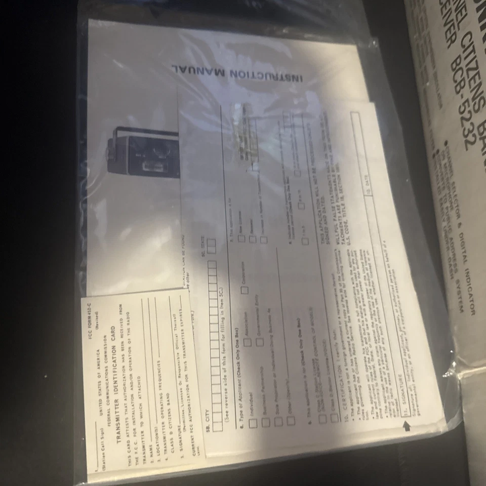 Nuevo de Lote Antiguo Blaupunkt BCB-5231 23 Canales Banda Ciudadana Móvil Tranceiver Radio CB Foto 4 de 4