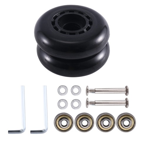 Kit De Roues De Remplacement Pour Valise – 75mm X 26mm – Axe 25mm