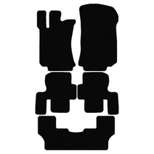 Velour Automatten f&uuml;r Mercedes R-Klasse W251 2005-2017 7Per, Schwarz x14 Rand