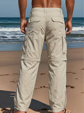 Kuhl Stealth Pants Mens 36x34 Khaki Convertible Cargo Utility Hiking Nylon