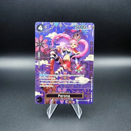 One Piece Perona OP06-093 (SP) OP14 The Azure Sea's Seven NM Foil