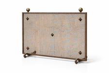 Antikes Kaminschutz Funkenschutzgitter Feuerschutz Eisen Frankreich 80x56 cm