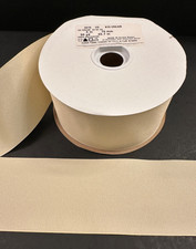 Grosgrain Ribbon Cream Off white 3 inches wide 50 yards Wide Ribbon