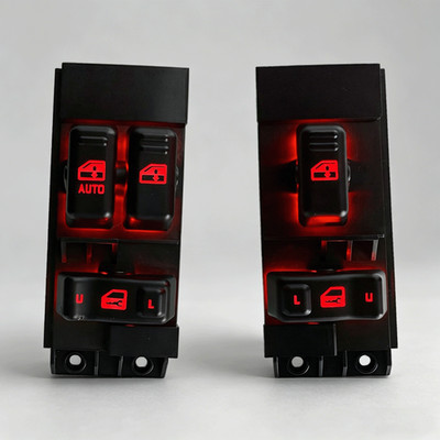 New Red LED 99-02 Silverado Sierra Driver Side Power Window Control Switch Set