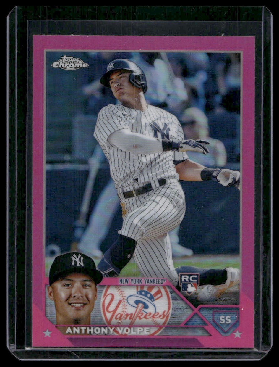 2023 Topps Chrome #4 Anthony Volpe Pink Refractor