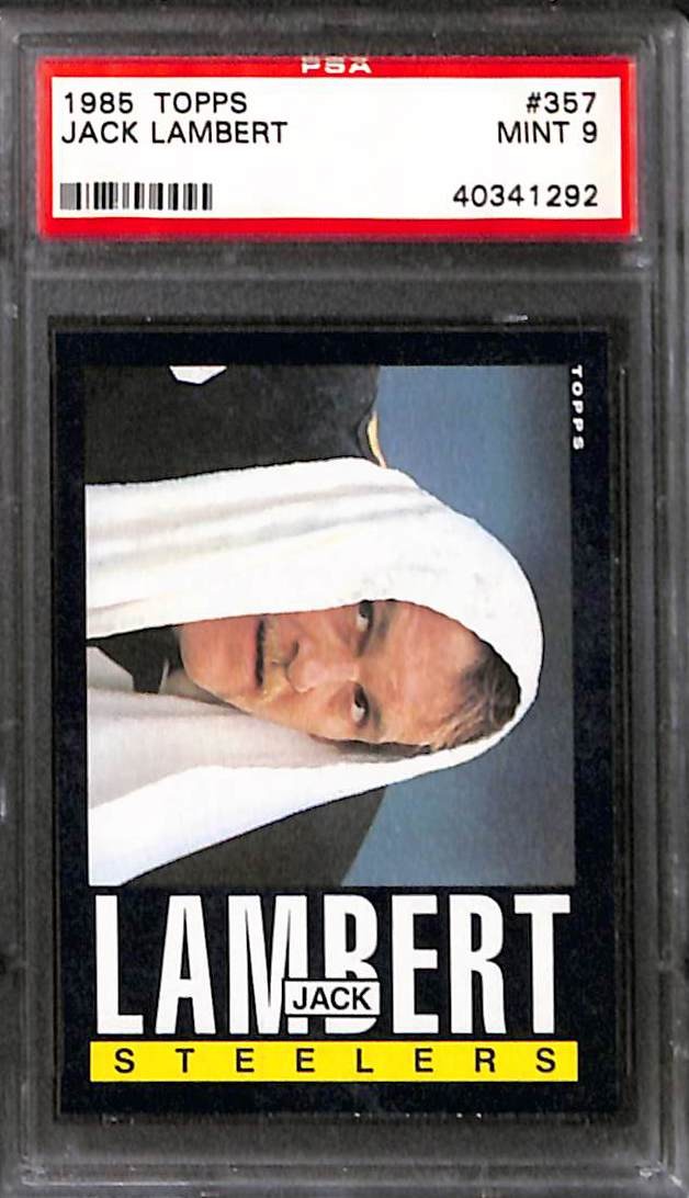 1985 TOPPS #357 JACK LAMBERT PSA 9 Mint 40341292 