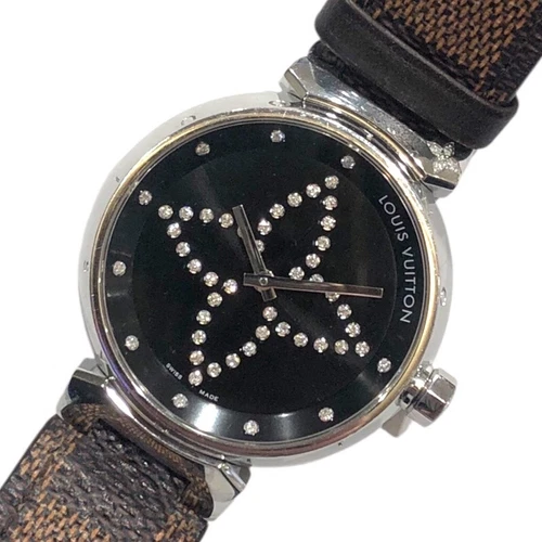 LOUIS VUITTON（LV） OROLOGIO DA POLSO DONNA LOUIS VUITTON Q13M1 TAMBOUR SS QUADRANTE TONDO PELLE SWISS MADE