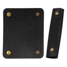 2 Pcs Leather Luggage Handle Wrap Travel Suitcase Identifiers Tag Handle Covers