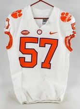 2018-22 Clemson Tigers #57 Game Used White Jersey NP R 42 584