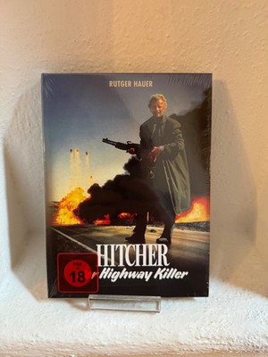 Hitcher : Der Highway Killer - Rutger Hauer  Blu-ray + DVD UNCUT Mediabook  NEU