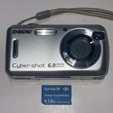 Sony Cyber Shot DSC-S600 6.0 Mega Pixels Camera 1GB Memory Stick Pro Duo WORKS