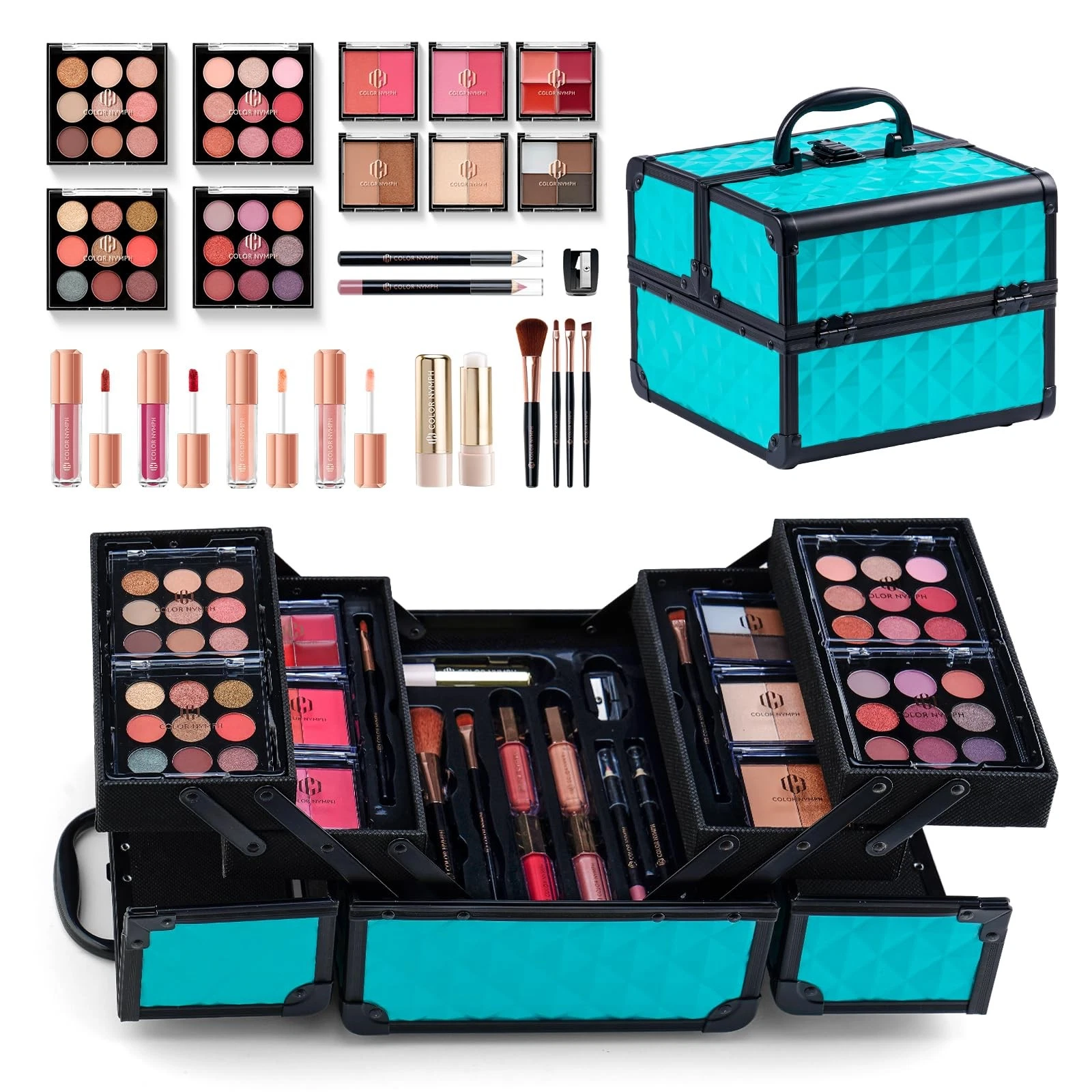 Color Nymph All In One Makeup Kit Comestics Gifts for Girls Teens, Travel Mak...