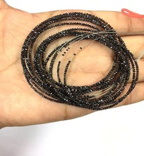 100 Natural Excellent Wholesale Price Black Diamond Beads 2.MM Strand Beads.