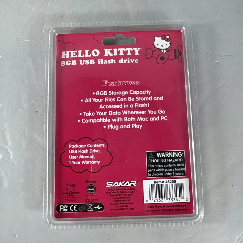 Hello Kitty 8GB  USB Flash Drive Cute - Key chain Brand new (please read) - Image 2 of 2