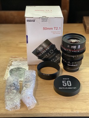 OPEN BOX Meike 50mm T2.1 Super35 Prime -EF Mount - Ships Fast From USA!