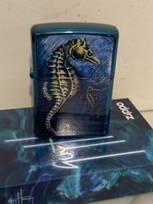 ZIPPO LIGHTER GUY HARVEY  Seahorse  Sapphire 2007 NEW ACCENDINO NUOVO