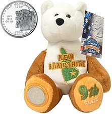 New Hampshire Limited Treasures 50 States Of America State Quarters Coin Bear