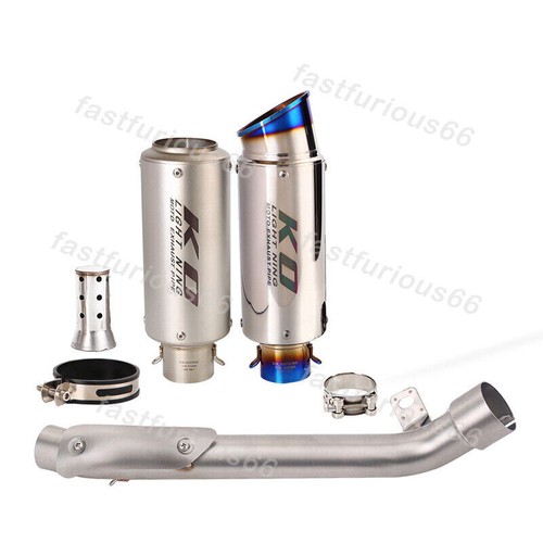 51mm Exhaust Tips Mid Link Pipe For Suzuki GSXR 1000 2007 2008 Muffler Silencers - Picture 2 of 13