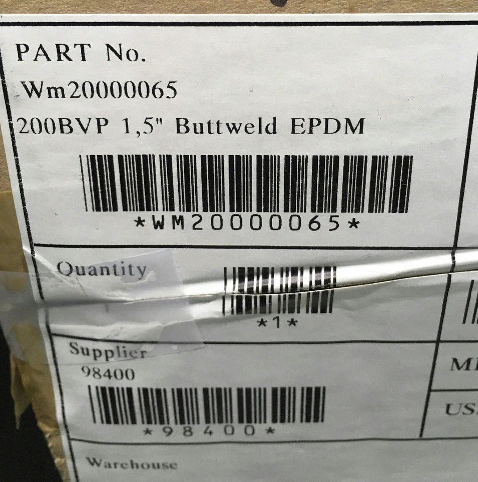 1.5" Butt Weld SS Butterfly Valve Waukesha Cherry Burrell 200BVP WM20000065 - Image 3 of 3